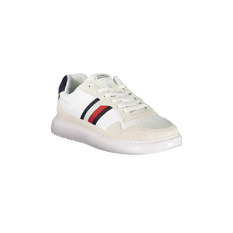 Calzatura Sportiva Uomo Bianca con Ricamo e Plantare Removibile Bianco miniatura 2