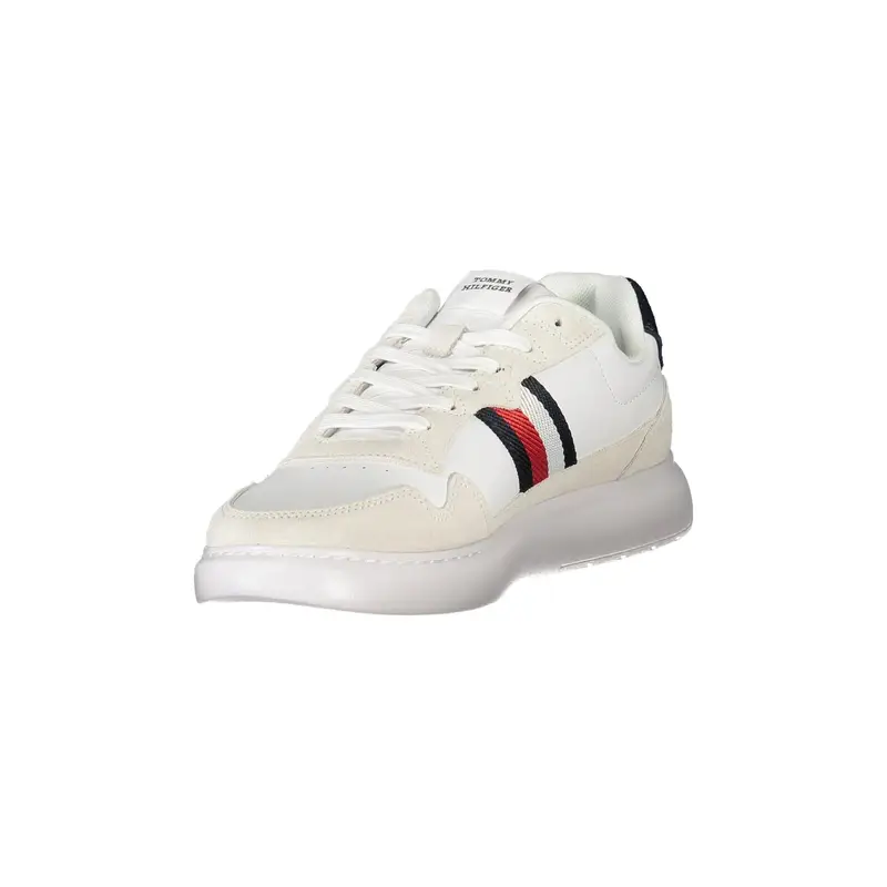 Calzatura Sportiva Uomo Bianca con Ricamo e Plantare Removibile Bianco miniatura 3