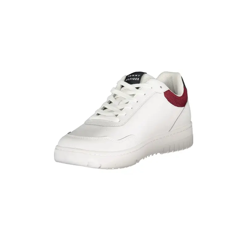 Calzatura Sportiva Uomo Bianco con Lacci e Logo miniatura 3