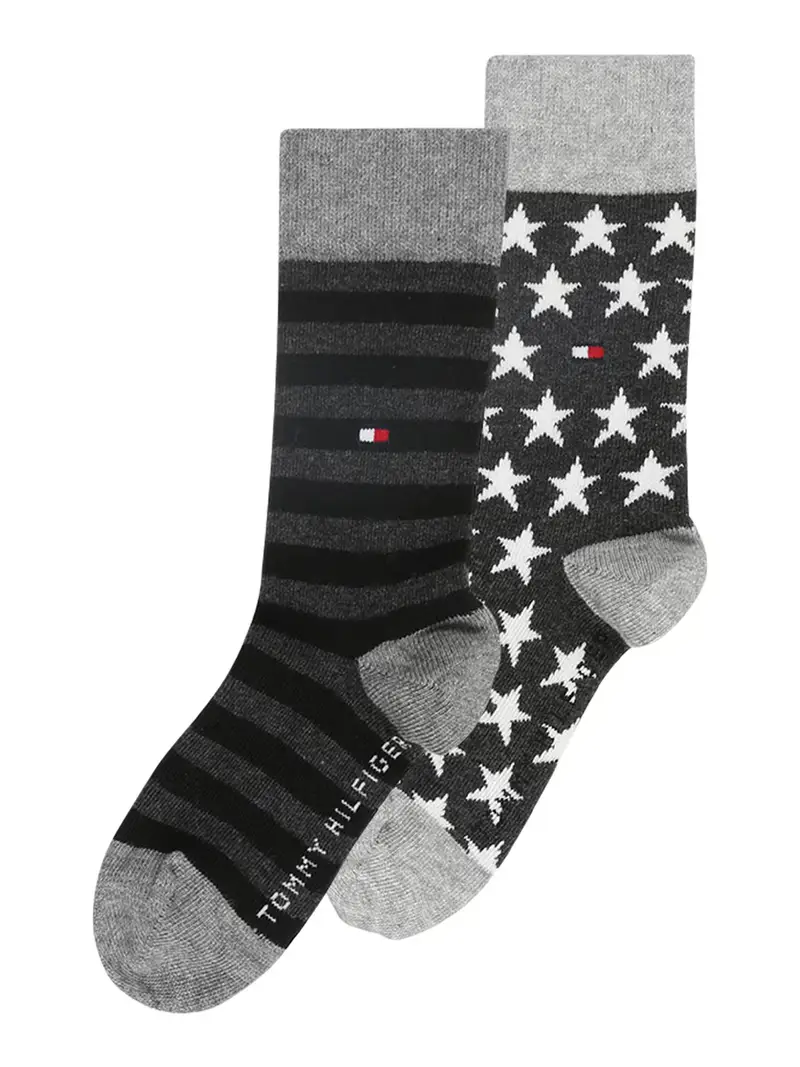 Calzino antracite / grigio sfumato / nero / bianco