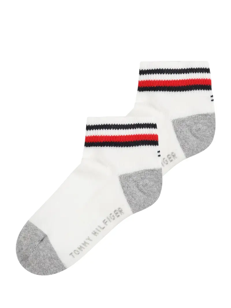 TOMMY HILFIGER Calzino  blu scuro / grigio sfumato / granatina / bianco