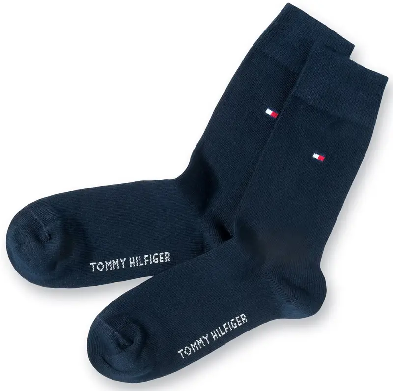 Calzino blu scuro / rosso / bianco miniatura 2