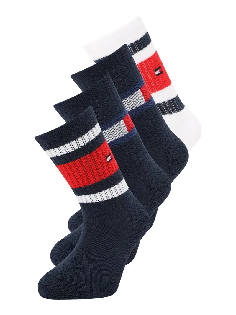 TOMMY HILFIGER Calzino  navy / rosso / offwhite
