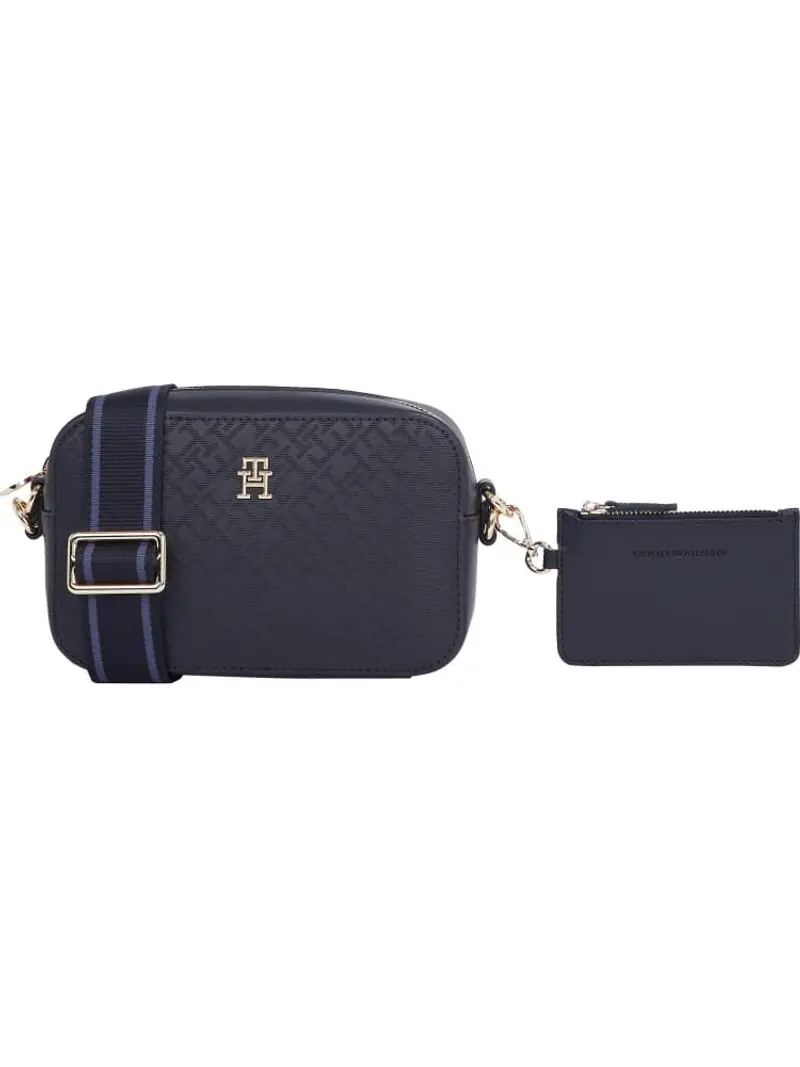 camera bag logo monogram th blu