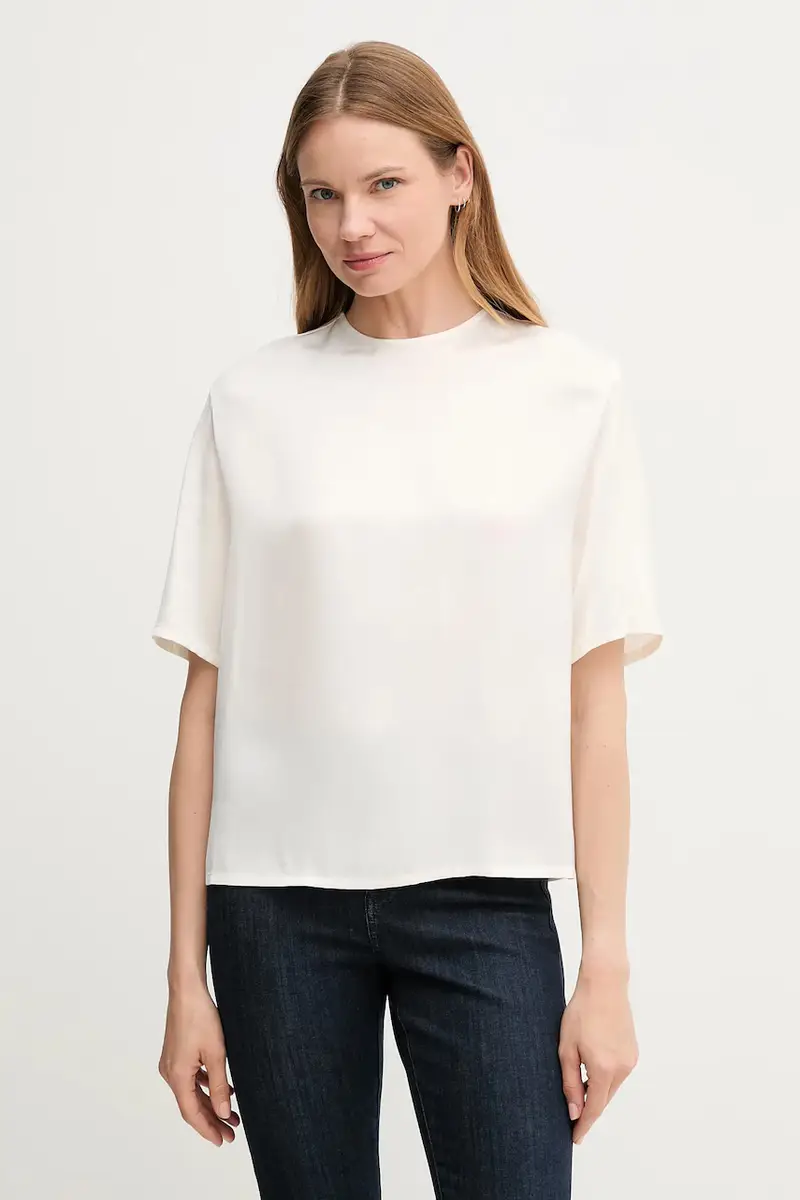 camicetta donna colore bianco WW0WW45900 Beige