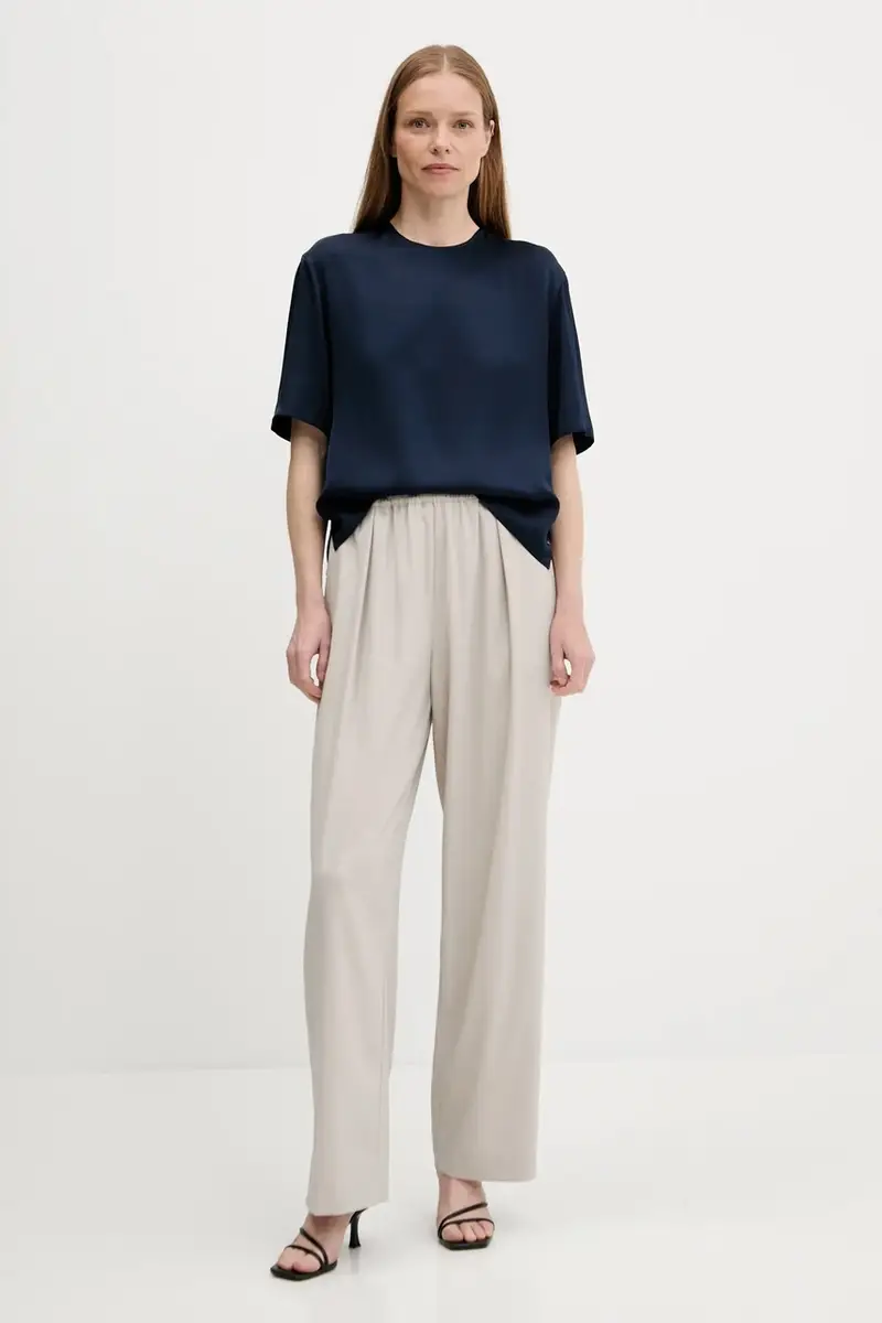 camicetta donna colore blu navy WW0WW45900 miniatura 2