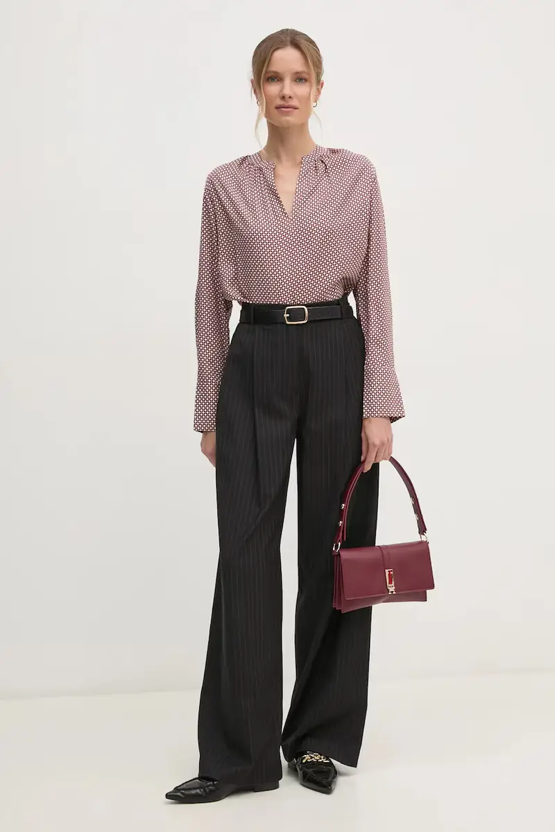 camicetta donna colore granata WW0WW44999 miniatura 2