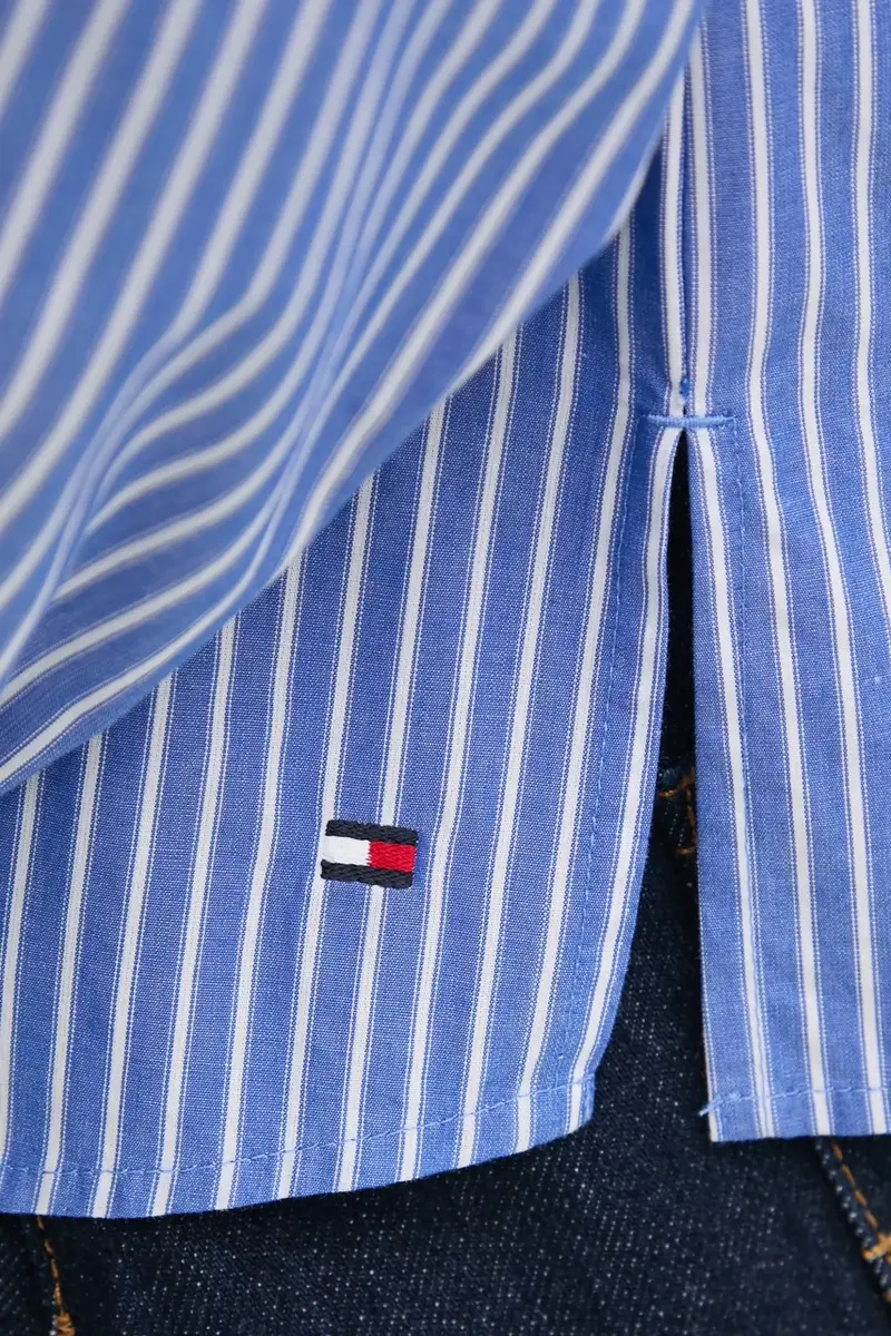 camicetta in cotone donna colore violetto WW0WW44059 miniatura 5