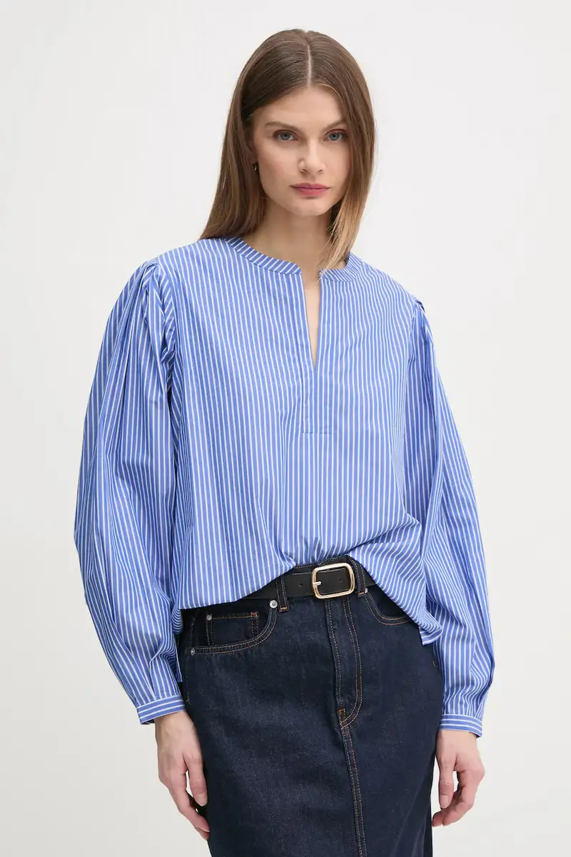 camicetta in cotone donna colore violetto WW0WW44059