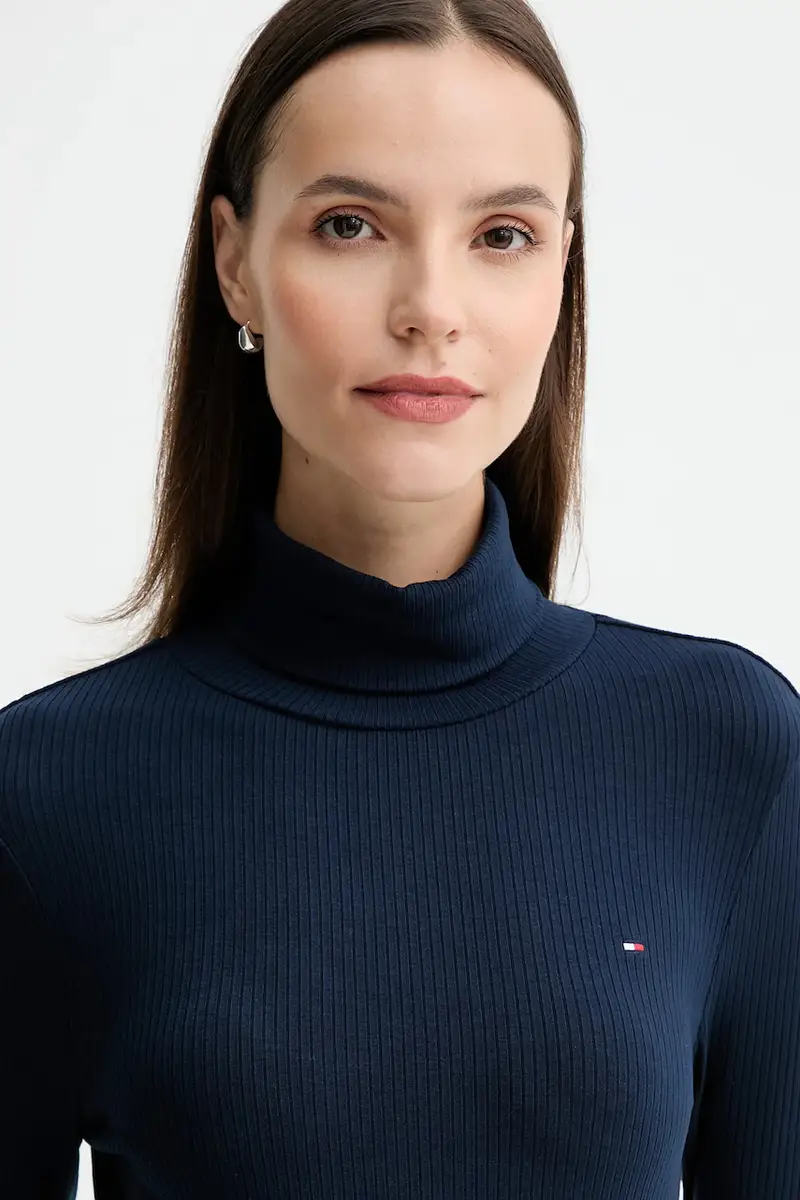 camicia a maniche lunghe donna colore blu navy WW0WW39826 miniatura 4