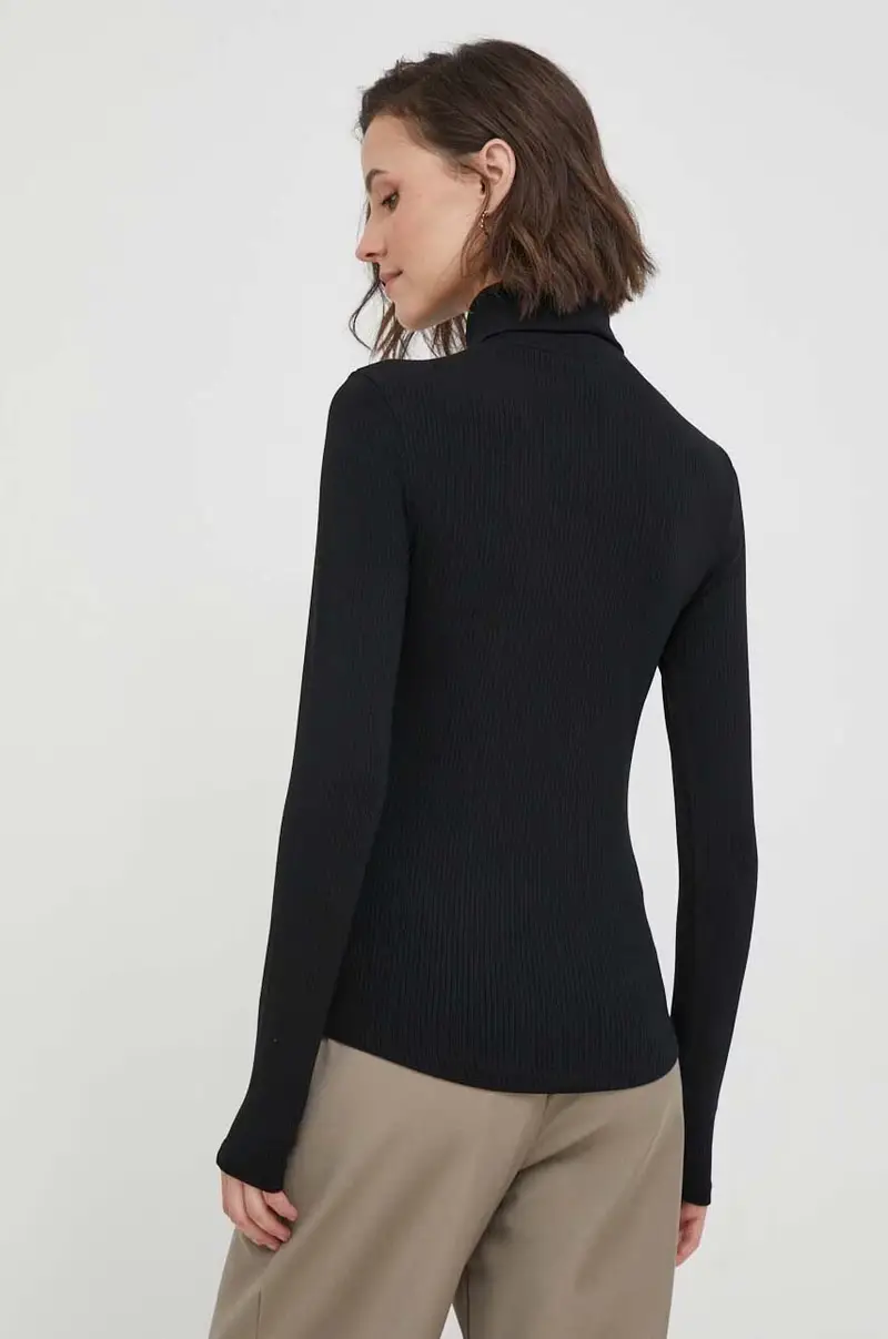 camicia a maniche lunghe donna colore nero WW0WW39826 miniatura 3