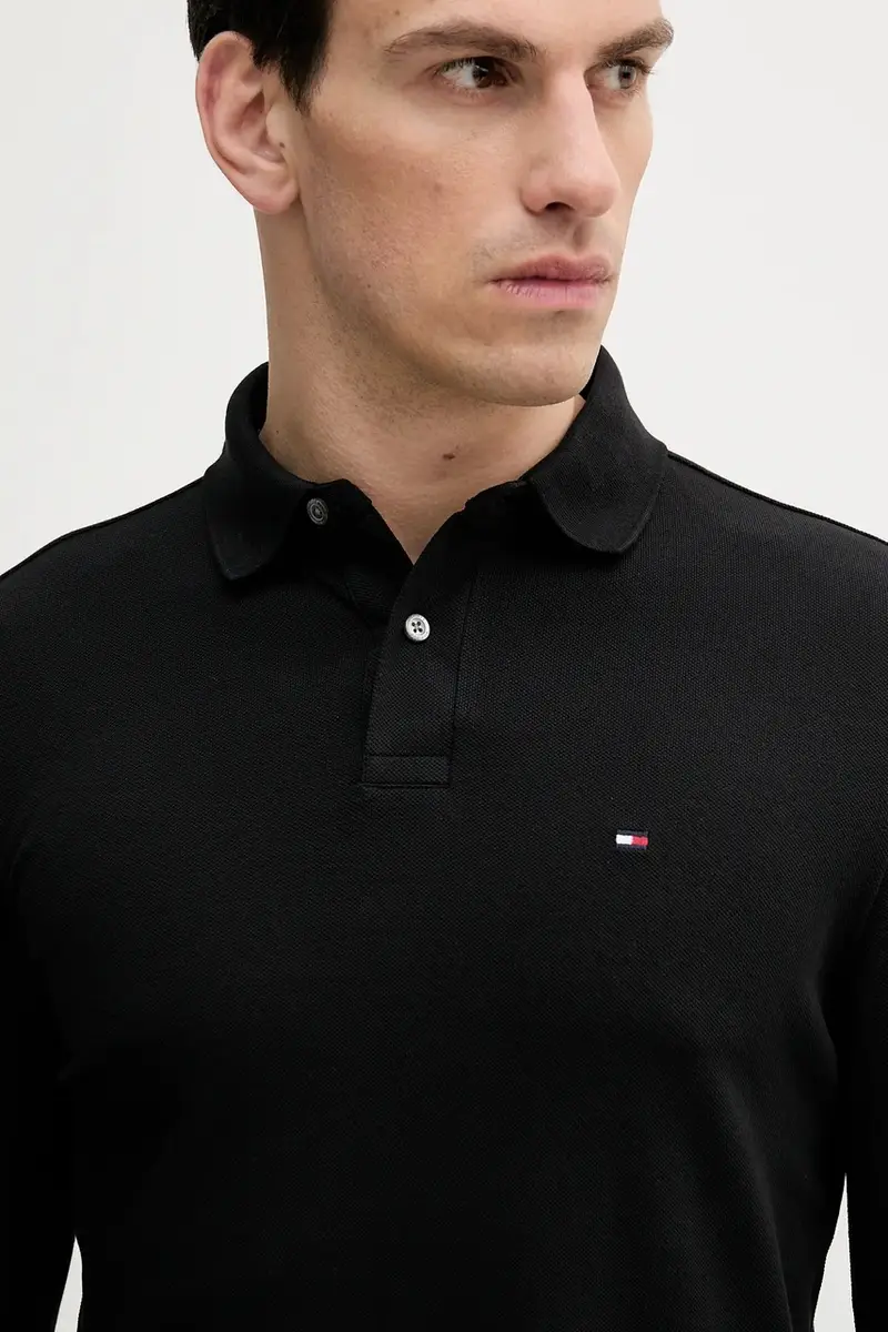 camicia a maniche lunghe uomo colore nero MW0MW20183 miniatura 4