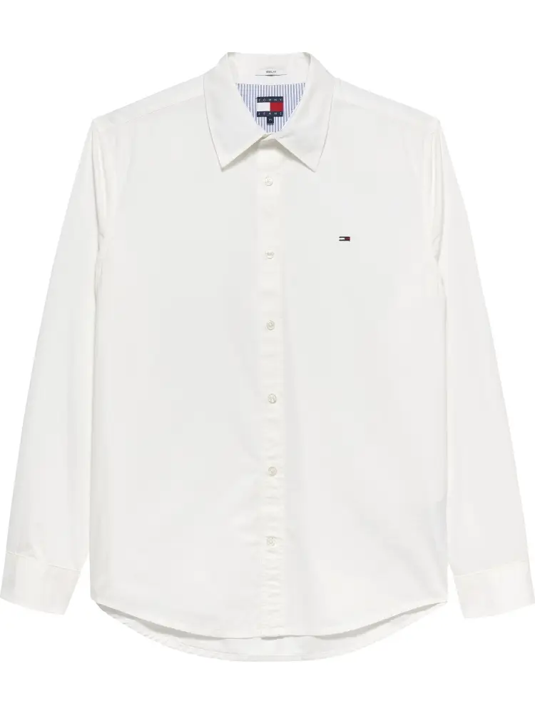 camicia bianca in cotone regular fit