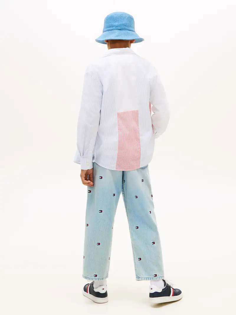 Camicia blu chiaro / rosso / bianco miniatura 3