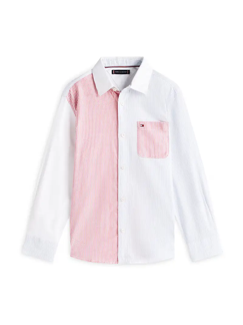 Camicia blu chiaro / rosso / bianco