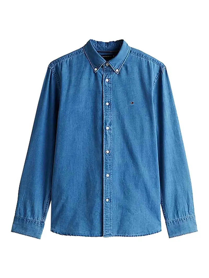 Camicia Chambray Blu