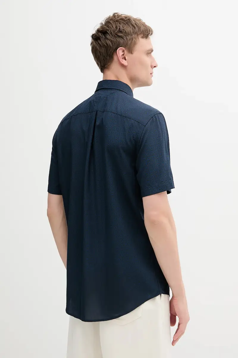 camicia colore blu navy MW0MW38576 miniatura 3