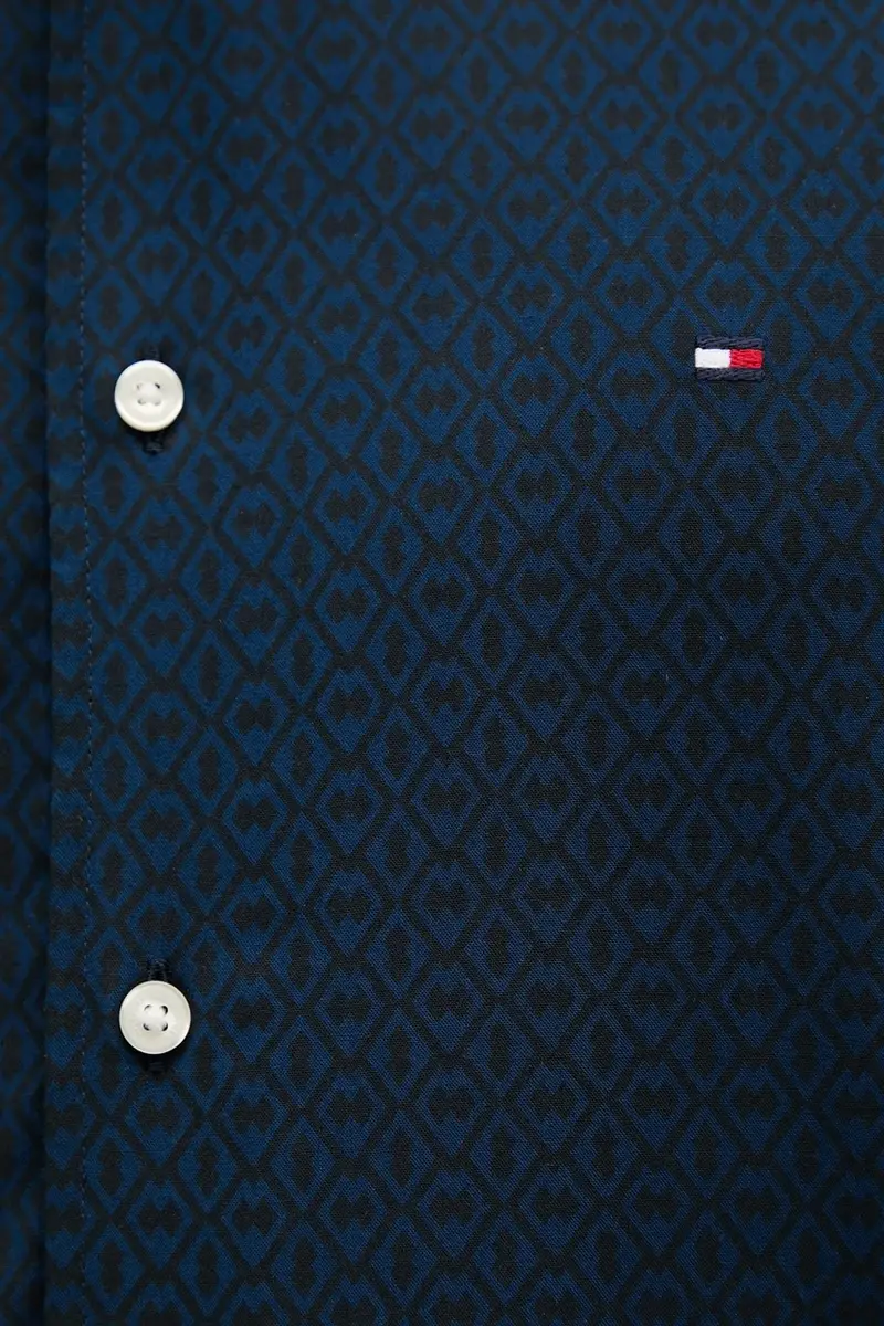 camicia colore blu navy MW0MW38576 miniatura 5