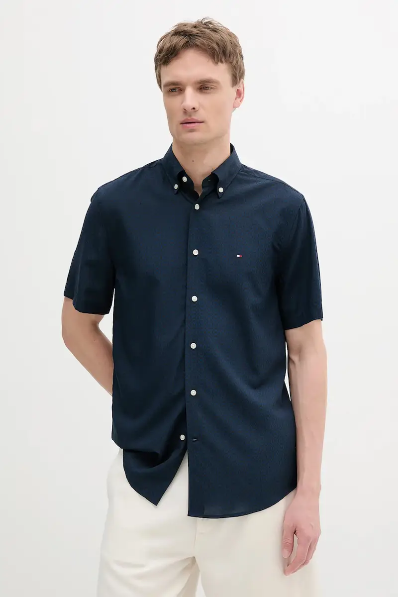 camicia colore blu navy MW0MW38576