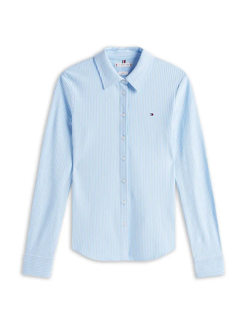 TOMMY HILFIGER Camicia da donna '1985'  blu chiaro / bianco