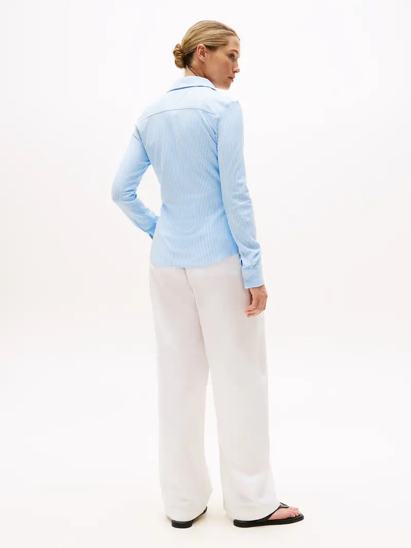 Camicia da donna '1985' blu chiaro / bianco miniatura 3