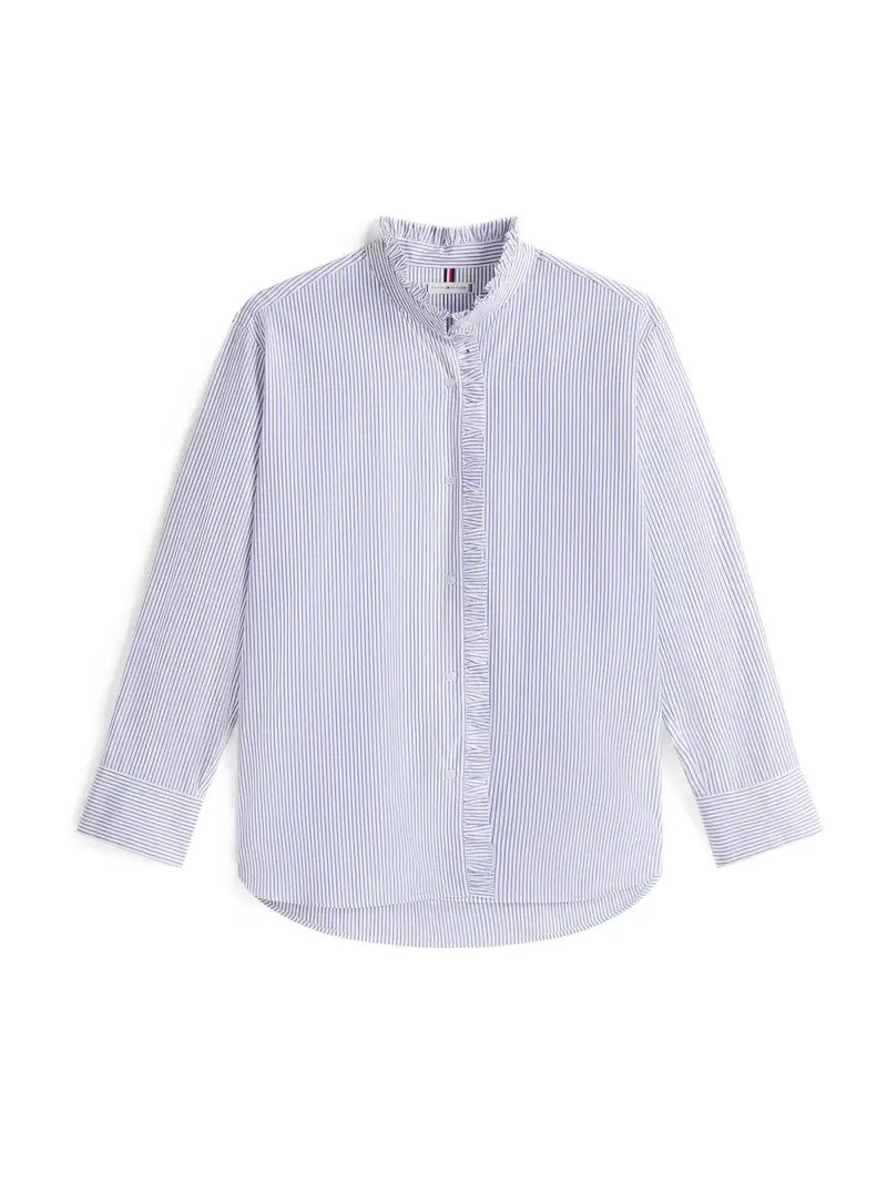 Camicia da donna blu / bianco