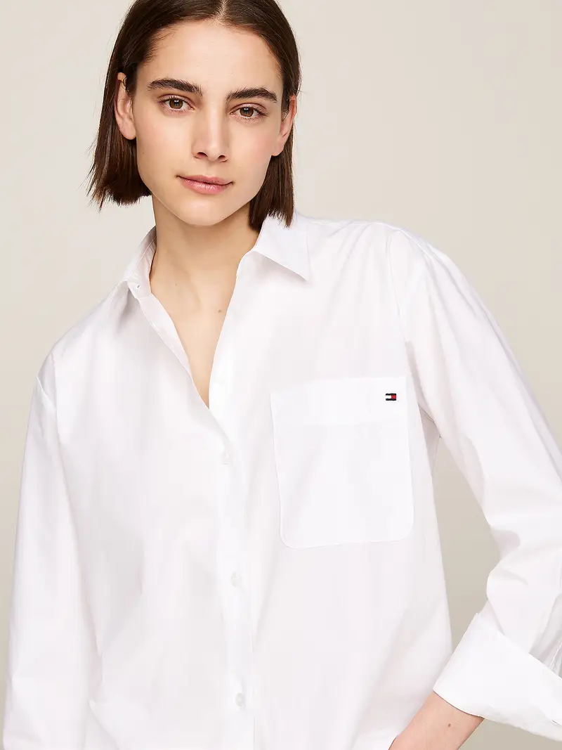 TOMMY HILFIGER Camicia da donna 'Ess' bianco miniatura 3