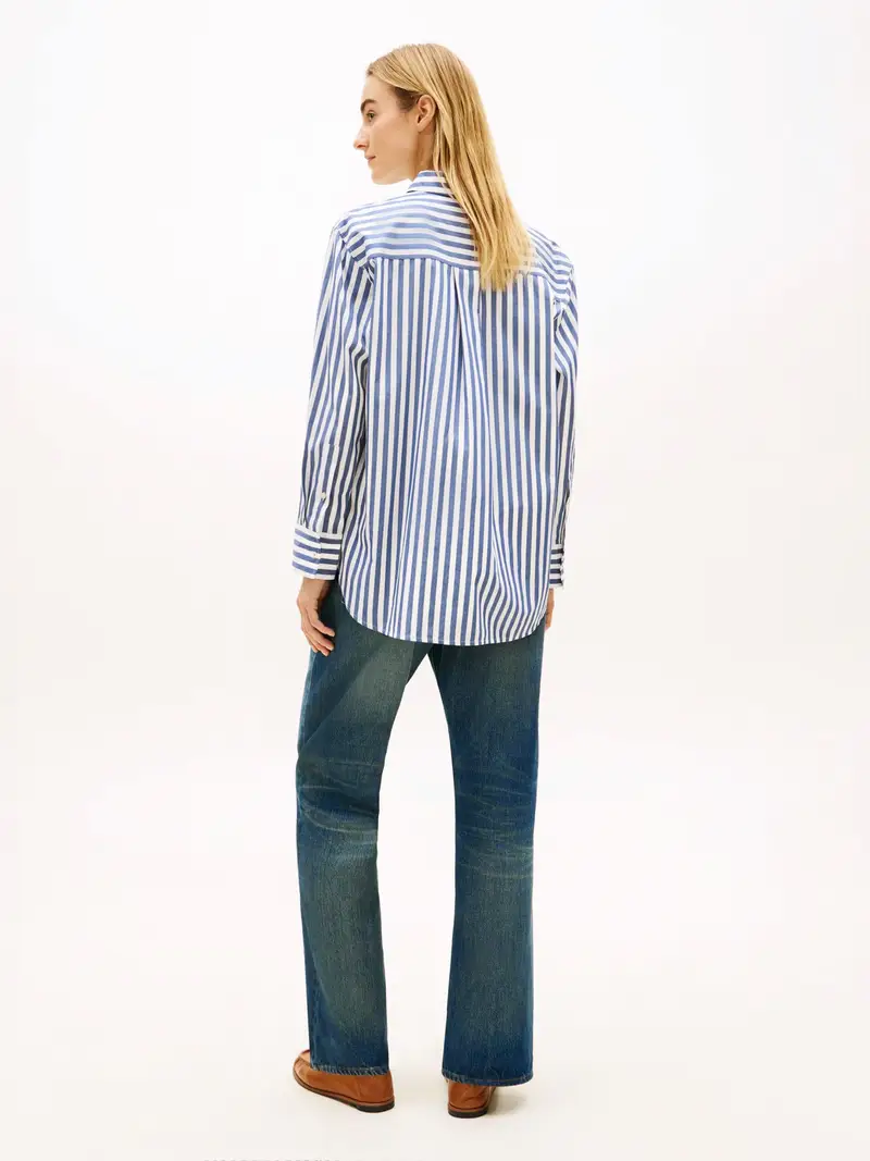 Camicia da donna ESS blu / bianco miniatura 3