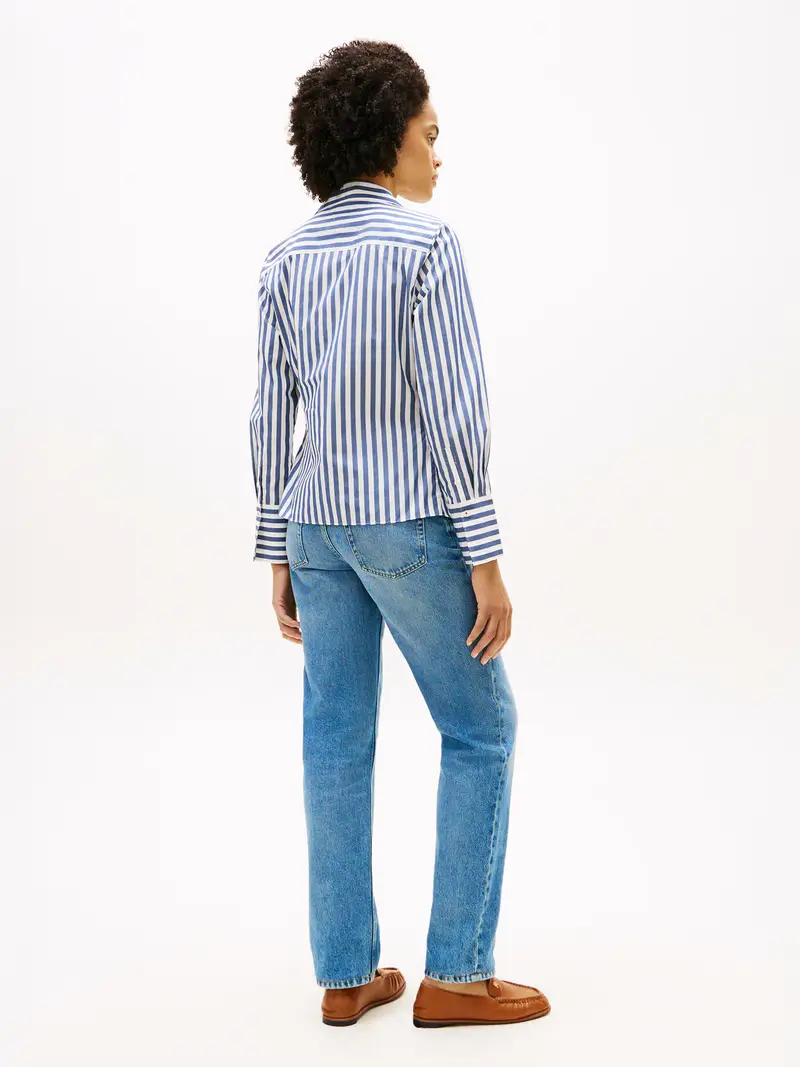 Camicia da donna marino / bianco miniatura 3