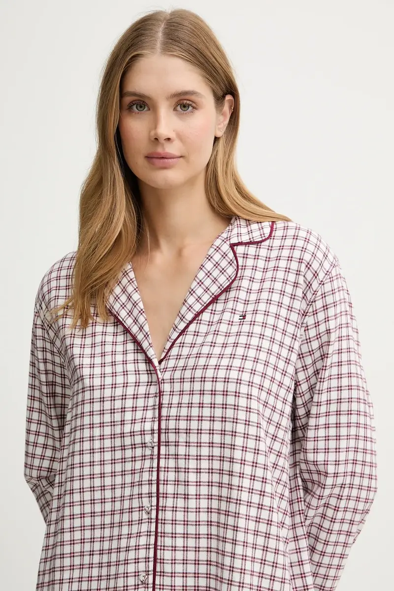 camicia da notte donna colore granata UW0UW06147 miniatura 3