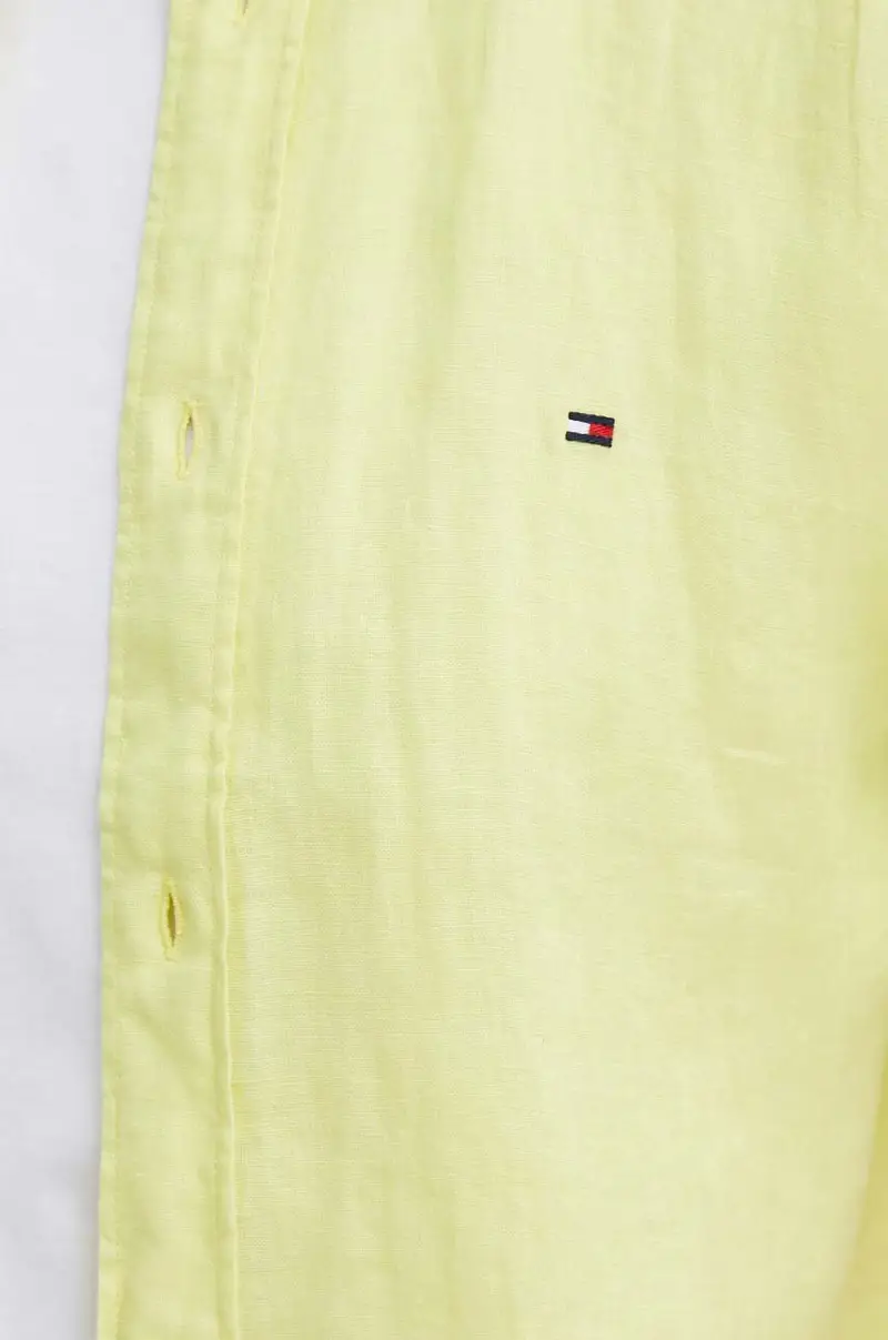 camicia di lino colore giallo MW0MW35207 miniatura 2