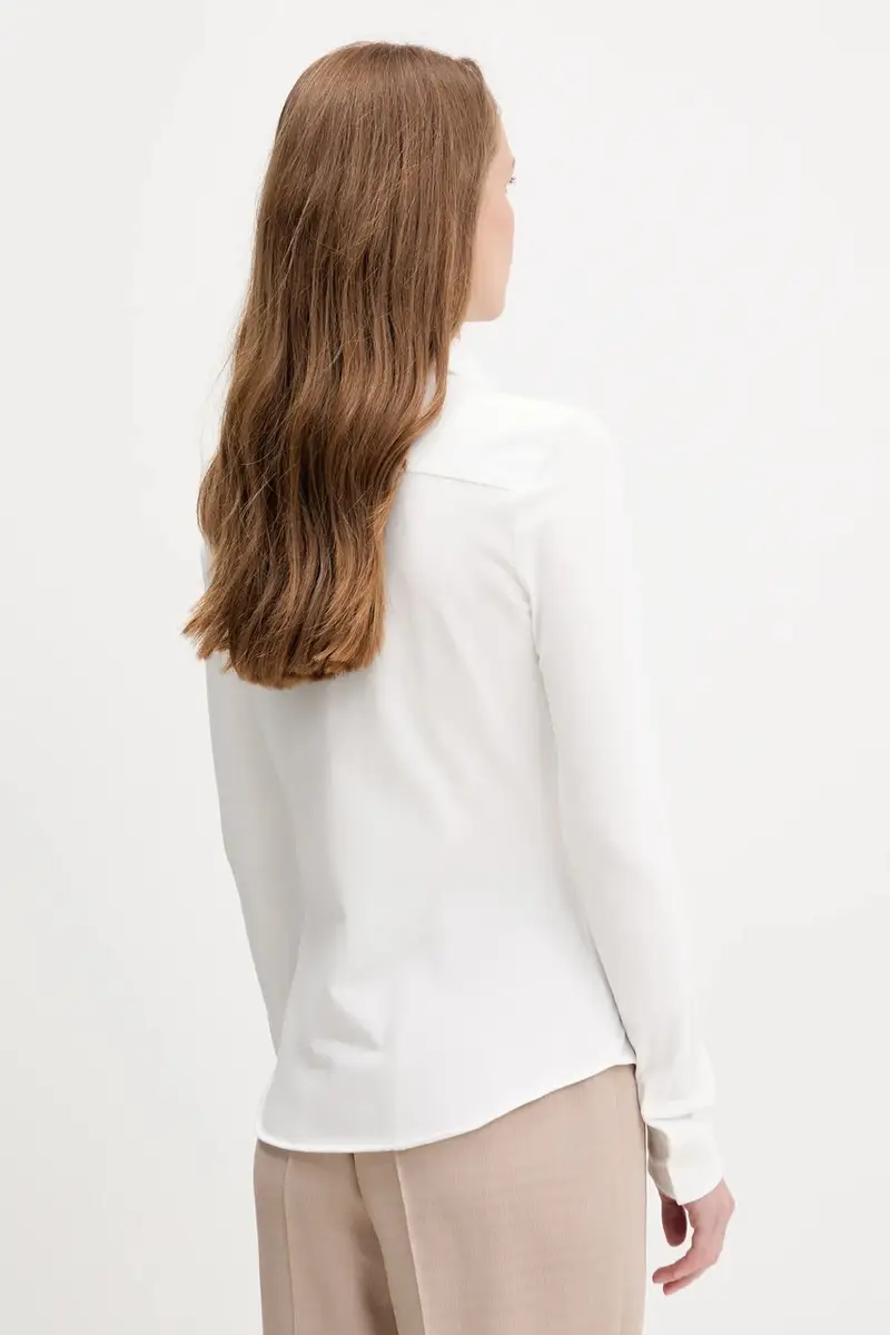 camicia donna colore bianco WW0WW43528 miniatura 3