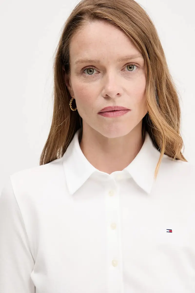 camicia donna colore bianco WW0WW43528 miniatura 4