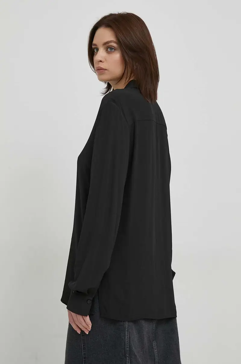 camicia donna colore nero miniatura 3