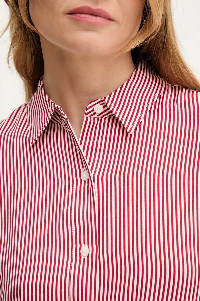 camicia donna colore rosso WW0WW45883 miniatura 5