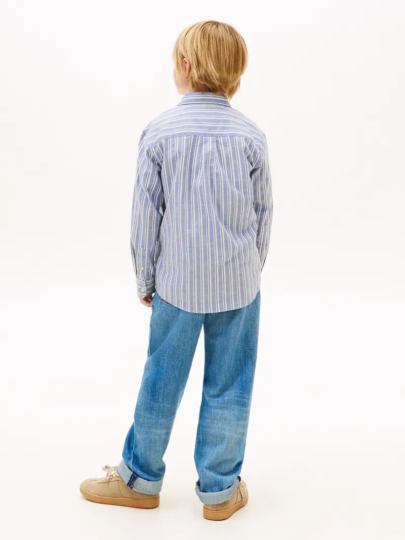 Camicia 'FLEX' blu denim / menta / nero / bianco miniatura 3