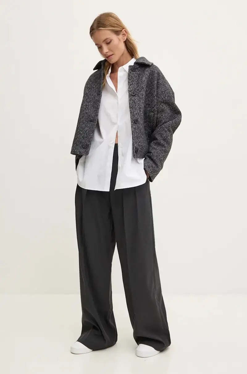 camicia in cotone donna colore bianco miniatura 2