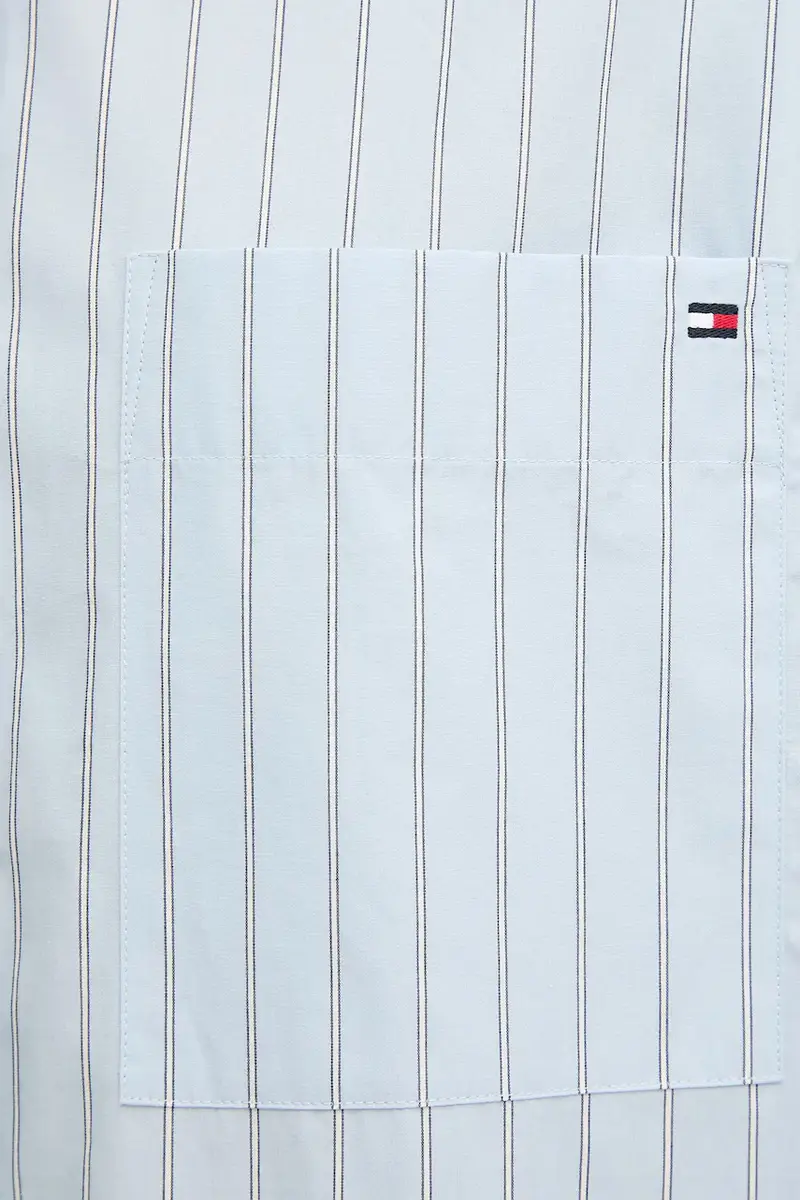 camicia in cotone donna colore blu WW0WW45892 miniatura 5