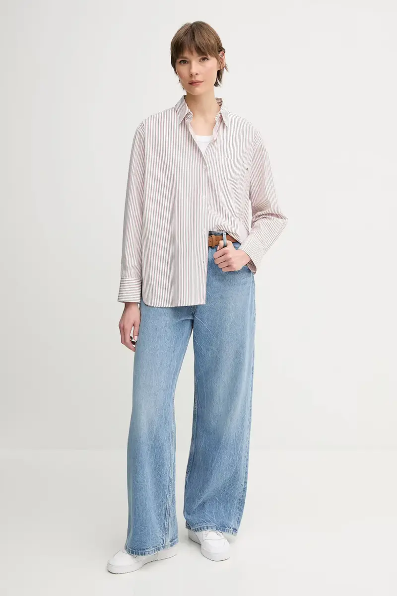 camicia in cotone donna colore giallo Granata miniatura 2