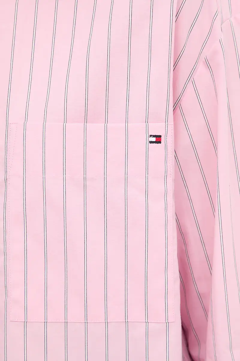 camicia in cotone donna colore rosa WW0WW45892 miniatura 5