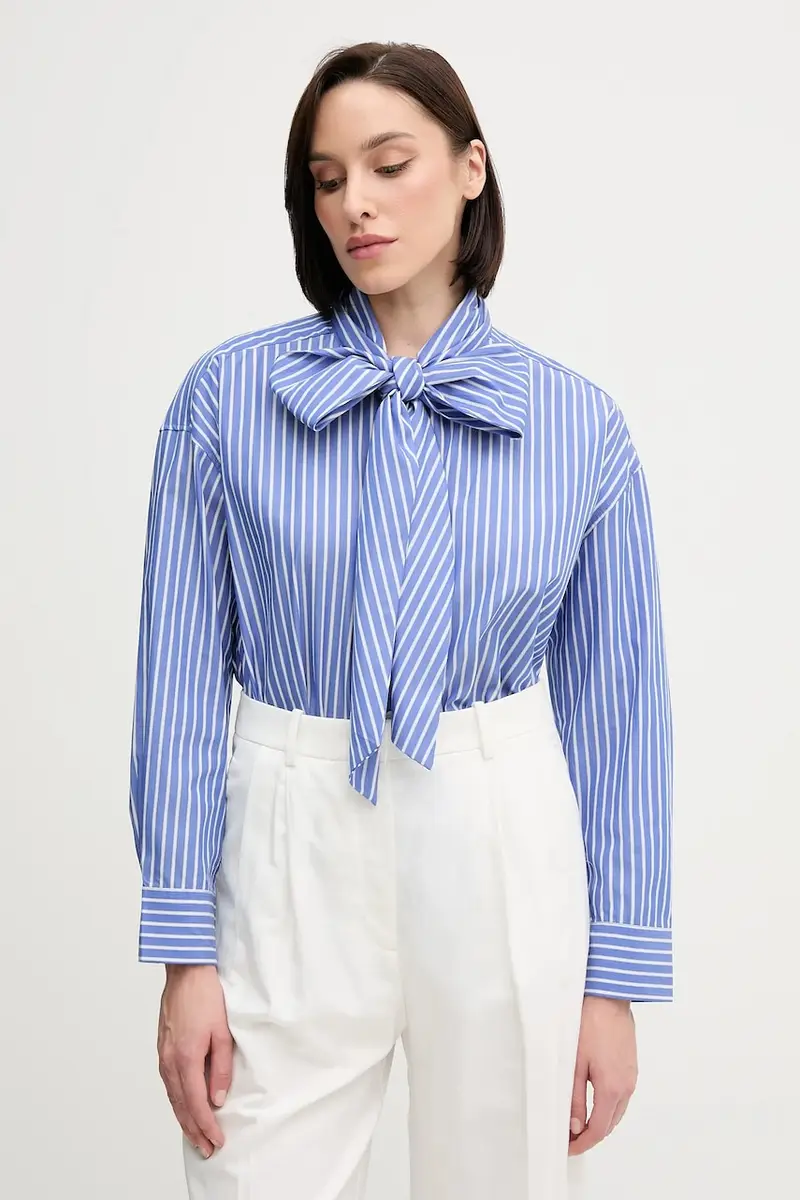 camicia in cotone donna colore violetto WW0WW44722