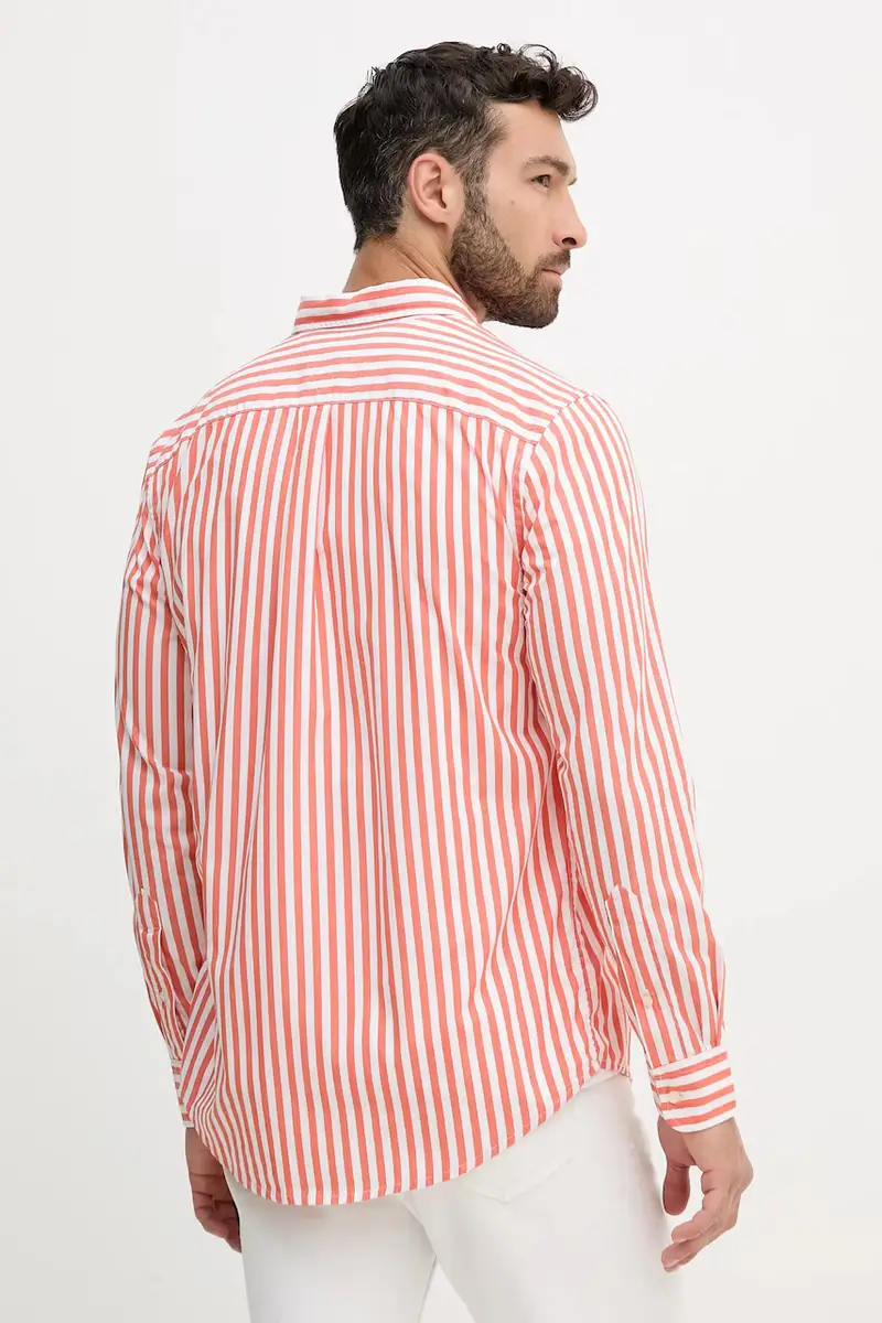 camicia in cotone uomo colore arancione MW0MW39451 miniatura 3