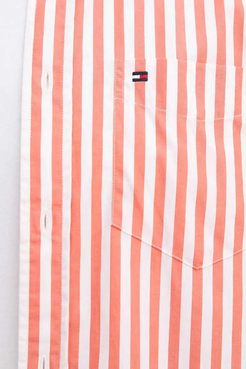 camicia in cotone uomo colore arancione MW0MW39451 miniatura 5