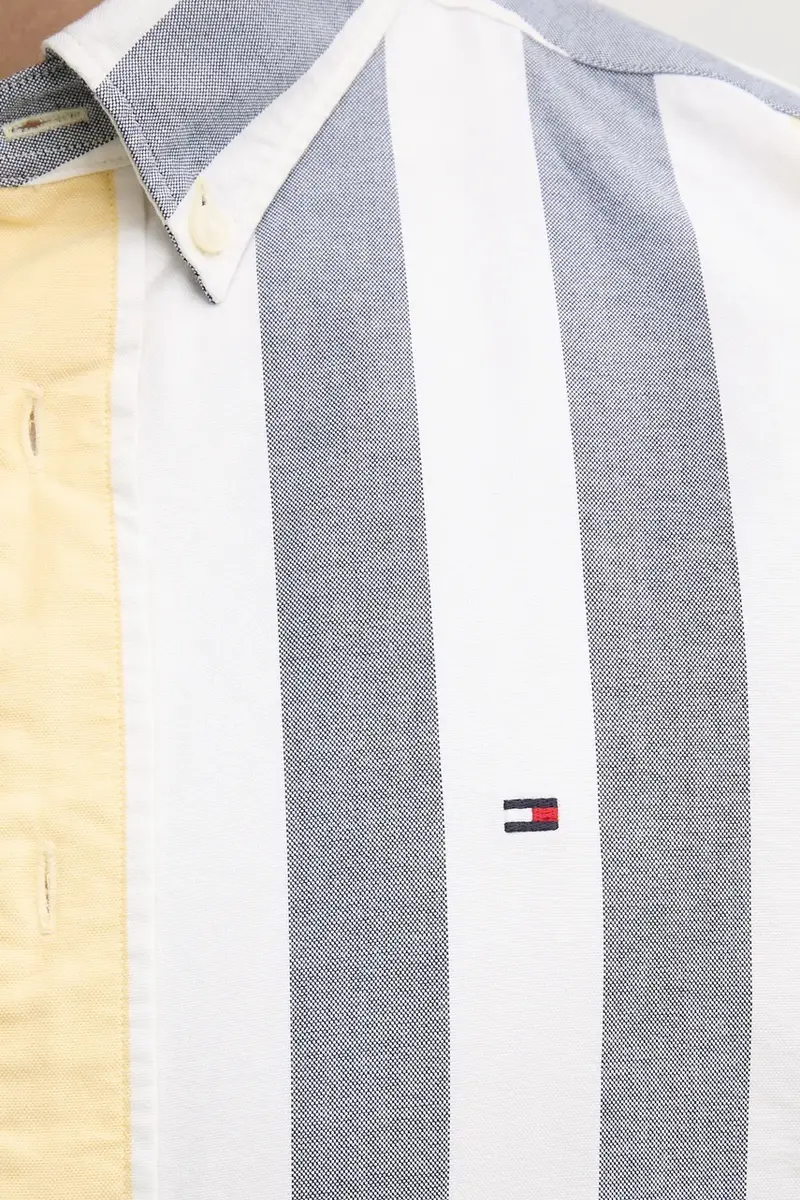 camicia in cotone uomo colore bianco MW0MW39160 miniatura 5