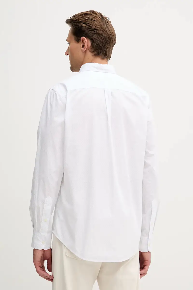 camicia in cotone uomo colore bianco MW0MW39437 miniatura 3