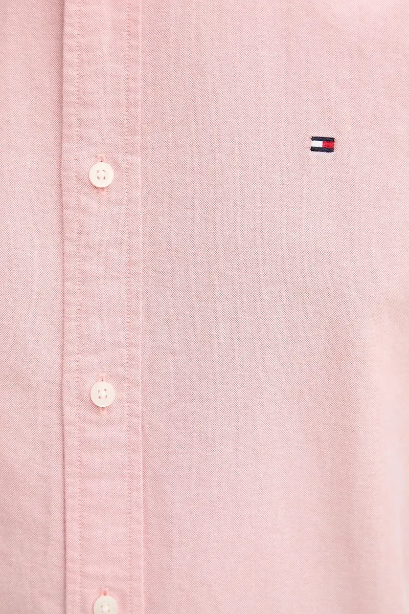 camicia in cotone uomo colore blu MW0MW35774 Arancione miniatura 5