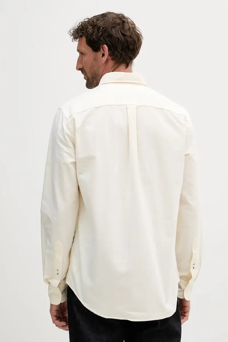 camicia in cotone uomo colore blu MW0MW36238 Giallo miniatura 3