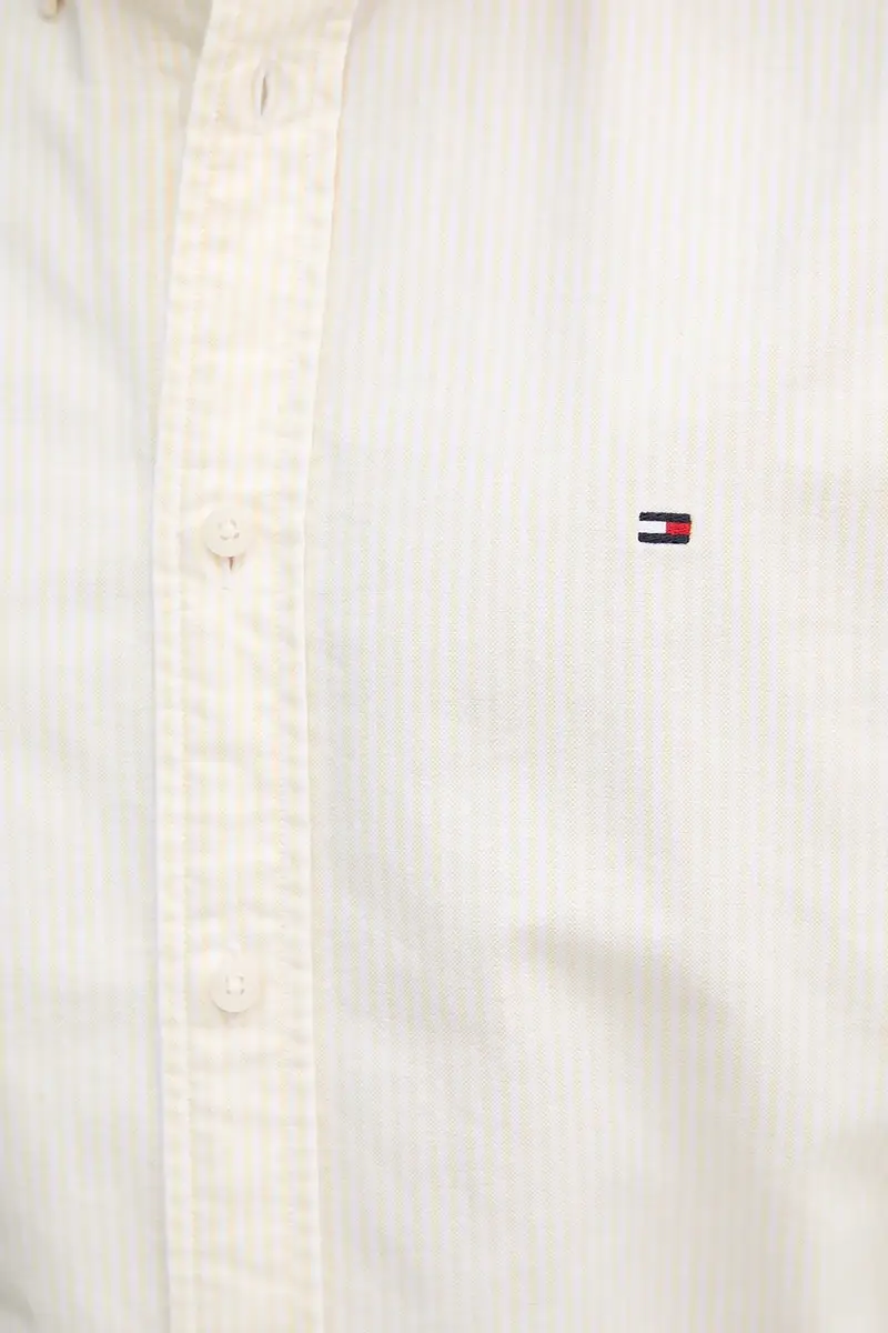 camicia in cotone uomo colore blu MW0MW36238 Giallo miniatura 5