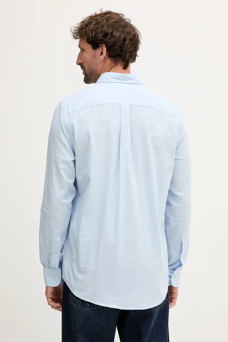 camicia in cotone uomo colore blu MW0MW39446 miniatura 3