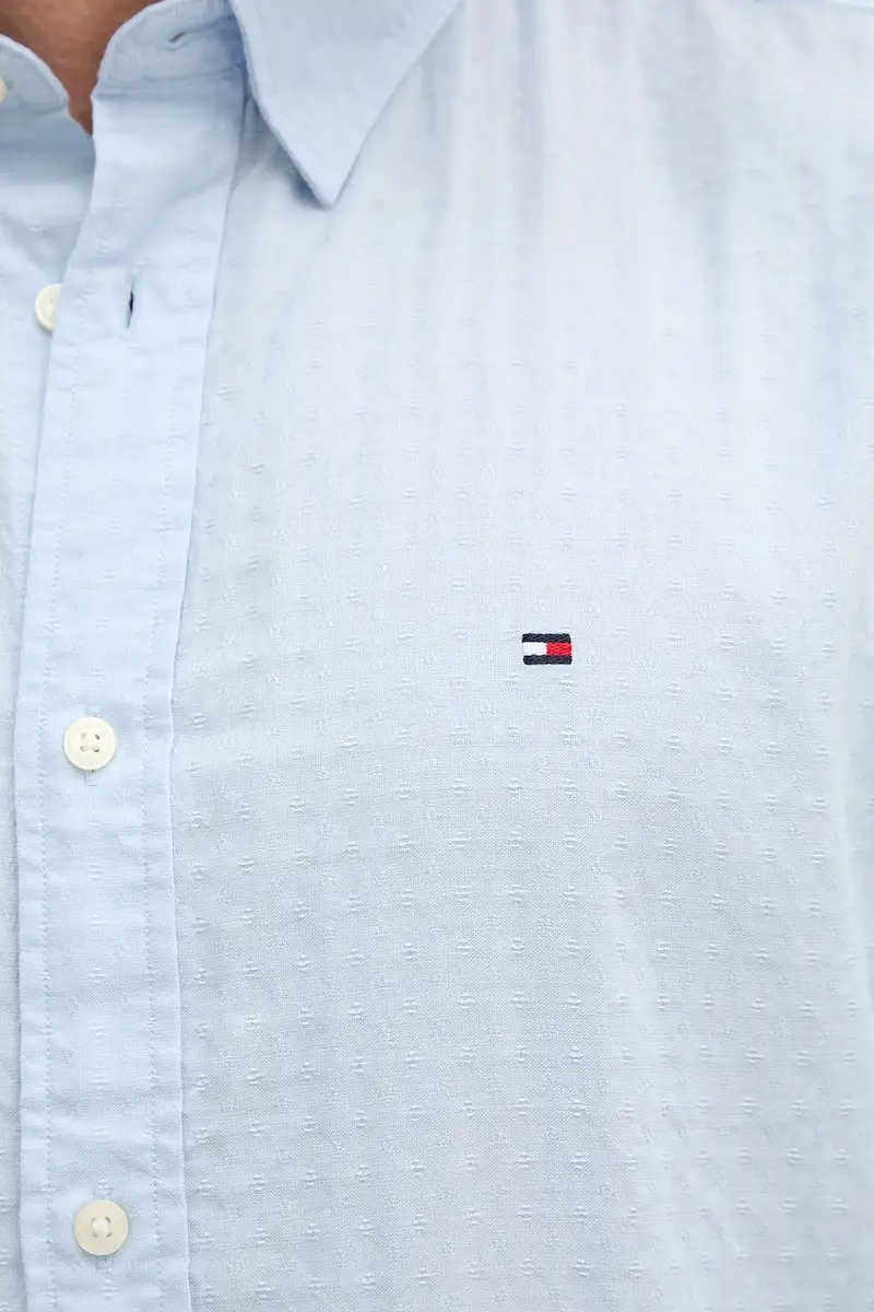 camicia in cotone uomo colore blu MW0MW39446 miniatura 5